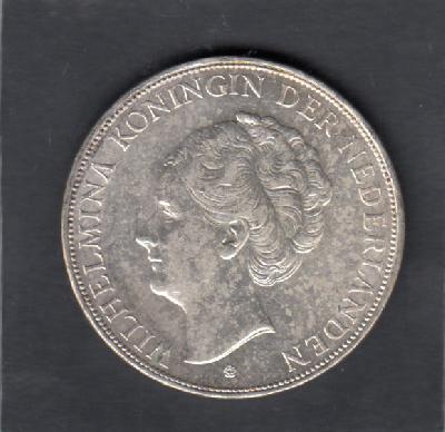 Beschrijving: 2 1/2 Gulden WILHELMINA  